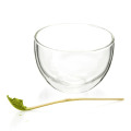 Bol de matcha de verre de mur de double de Matcha de concurrence des prix, Chawan, saladier